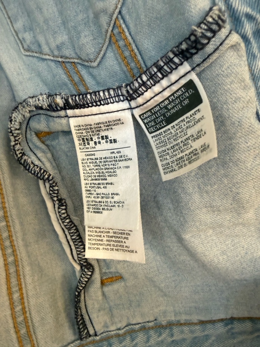 FARM RIO/Levi's Ex Boyfriend Trucker/Jacket S - Picture 8 of 9